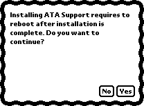 Confirmation before installing